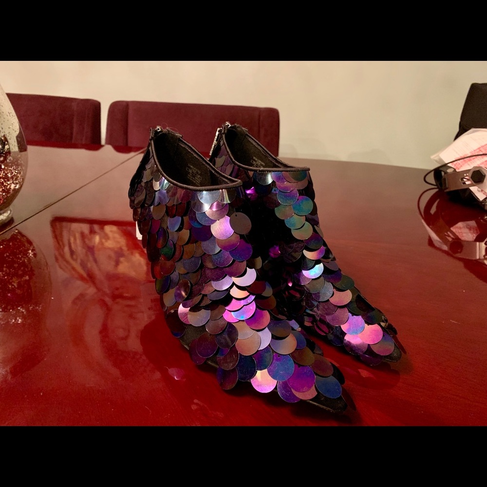 Zara sequined boots